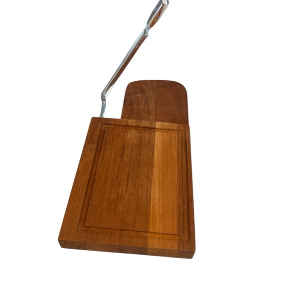 Vintage MCM Cheese Slicer Cutter Board with Japanese Wooden - Picture 2 of 7